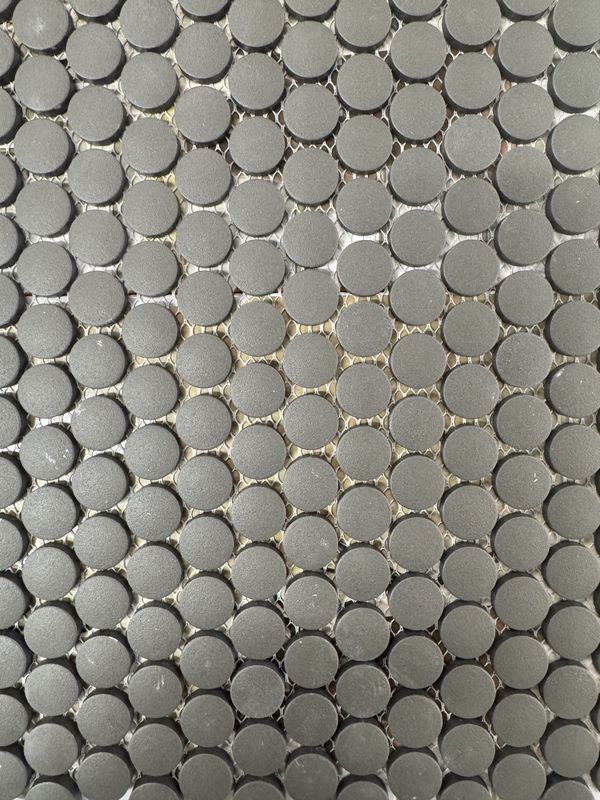 Black Penny Porcelain Mosaic