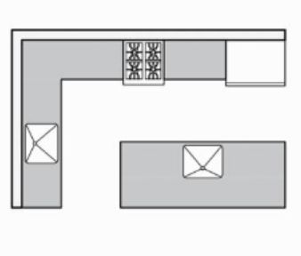 L-Shaped with Island