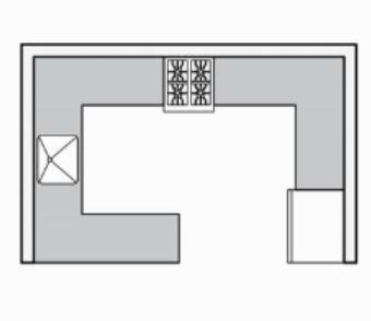 U-Shaped with Island