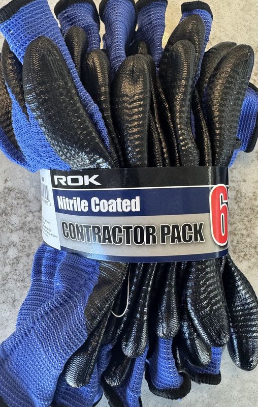NITRILE COATED BLUE/BLACK