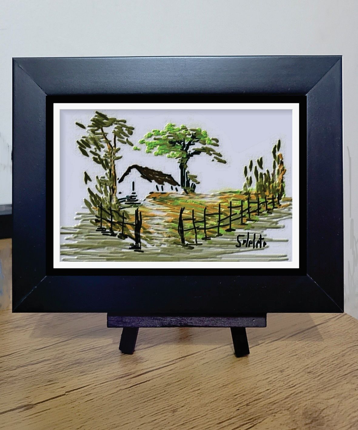 Quadro Pintura Digital com Moldura