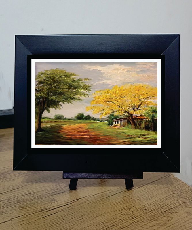 Quadro Pintura Digital com Moldura Quadro Pintura Digital com Moldura