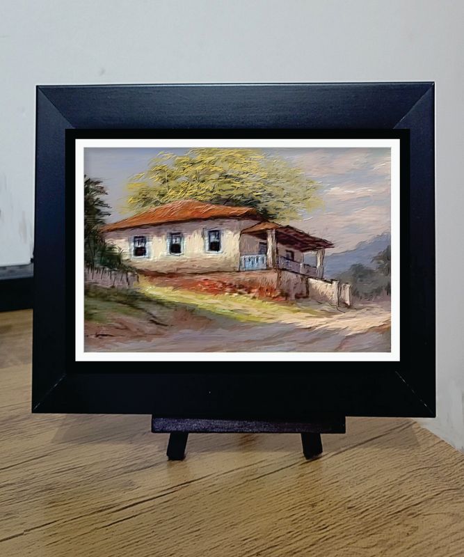 Quadro Pintura Digital com Moldura Quadro Pintura Digital com Moldura