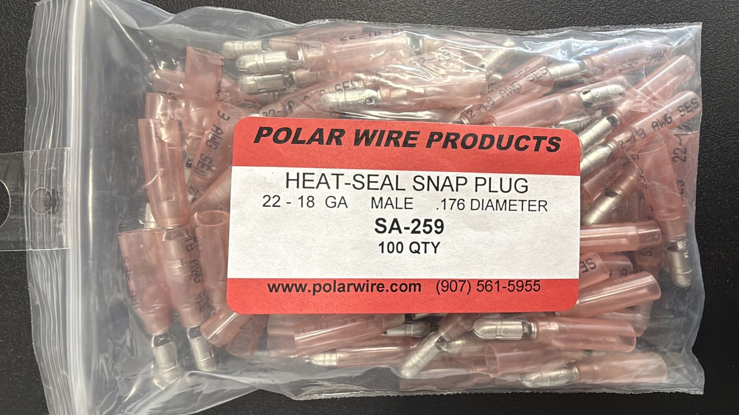 HEAT-SEAL MALE 22-18 .176