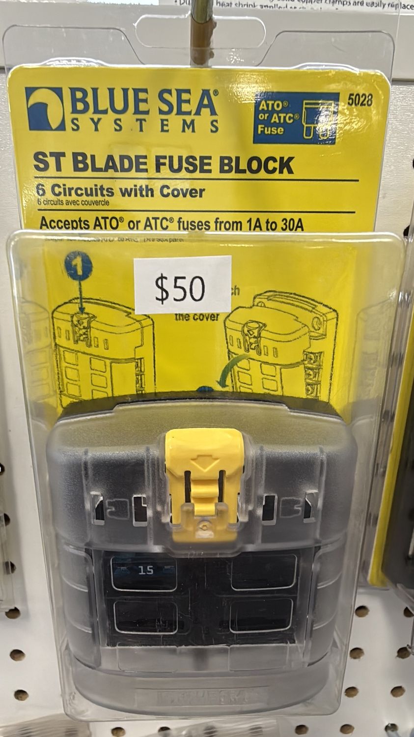6 BLADE FUSE BOX BLUE SEA