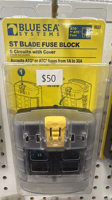 6 BLADE FUSE BOX BLUE SEA