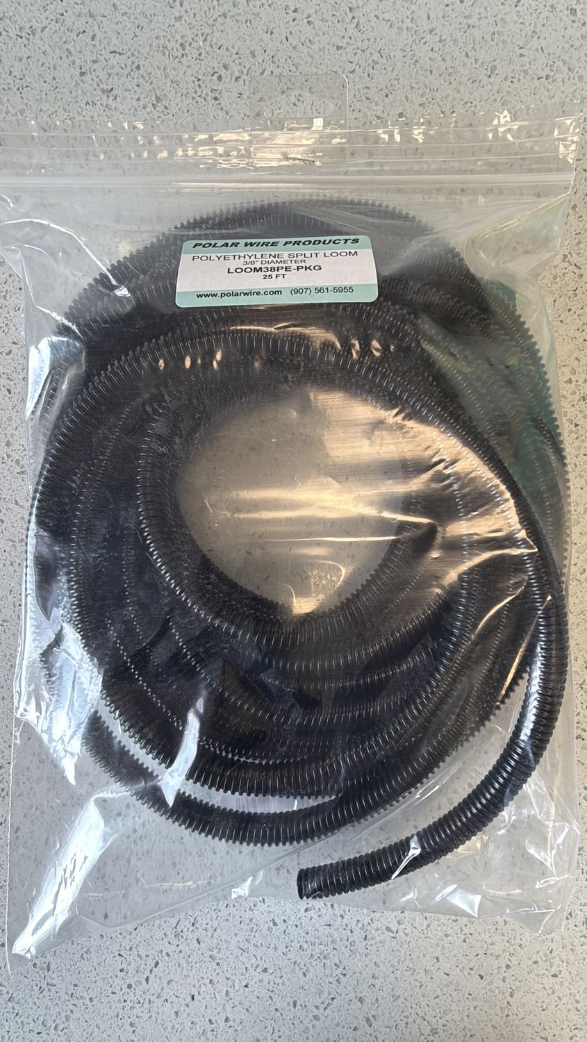 PE SPLIT LOOM 3/8&quot; 25&#39;