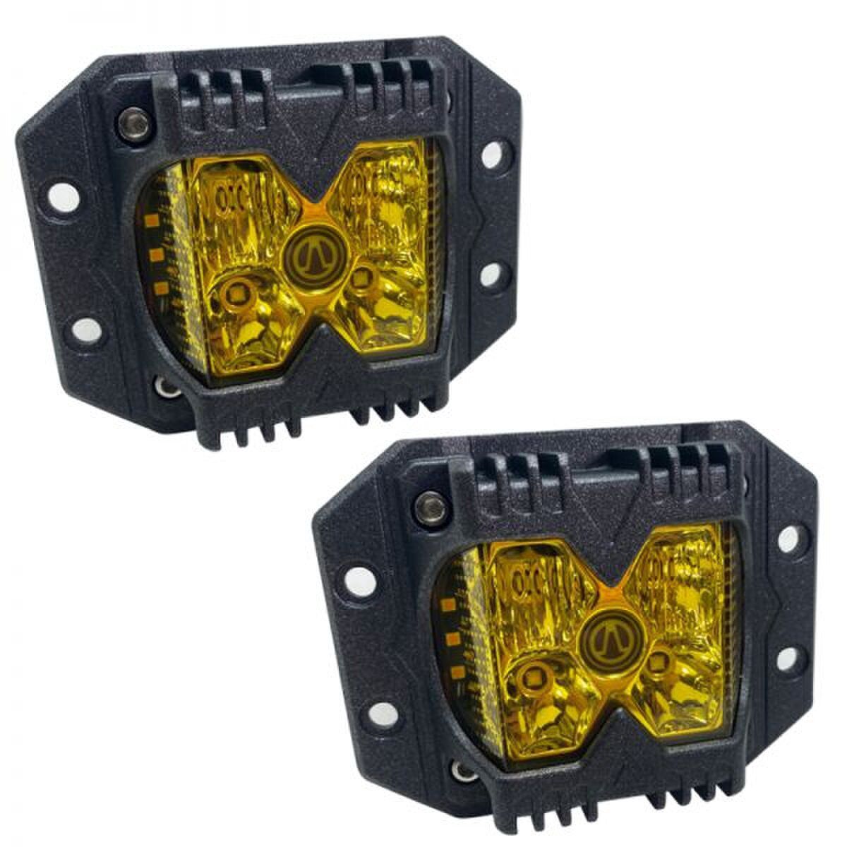 RACE SPORT 40-WATT LED AMBER FLUSH MOUNT LIGHT