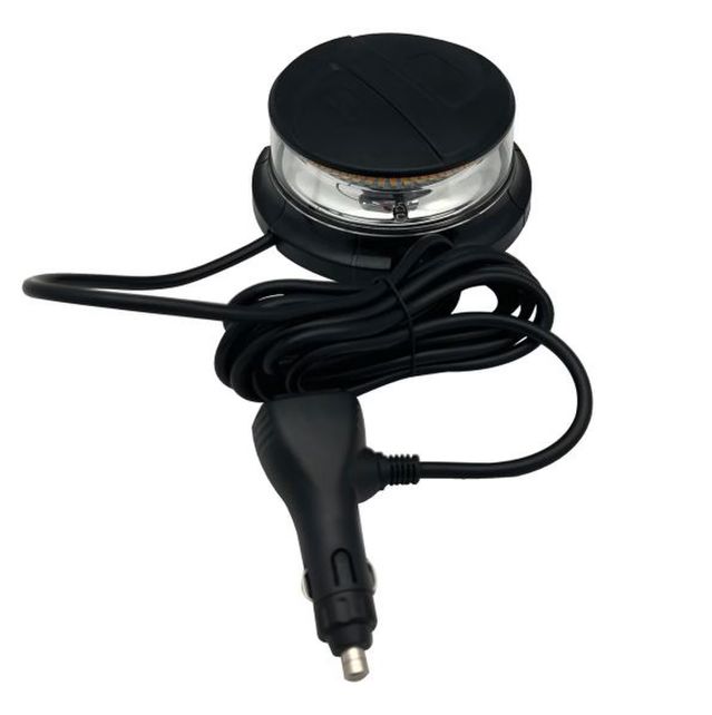 RACE SPORT LOPRO WHITE/AMBER ROUND BEACON