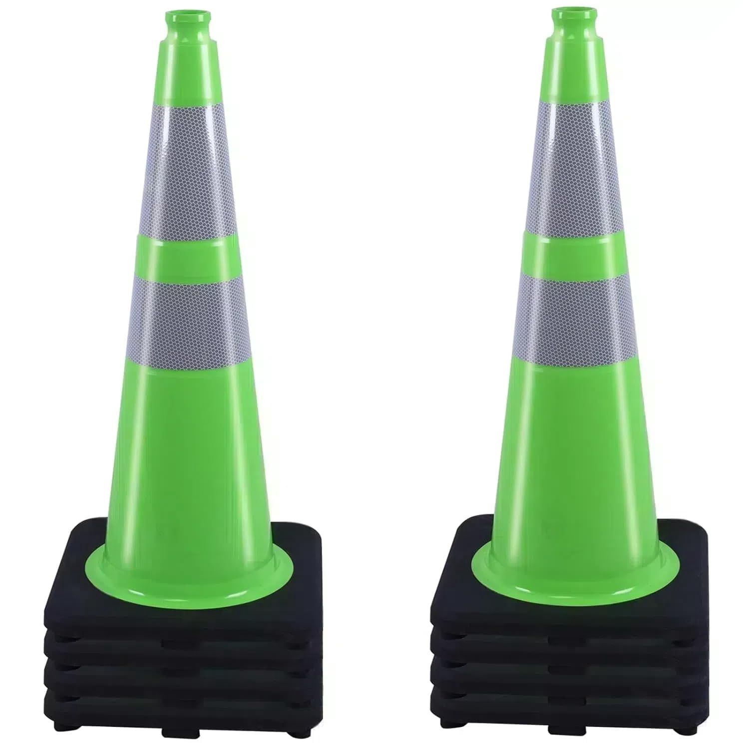 28'' Green Traffic Cone
