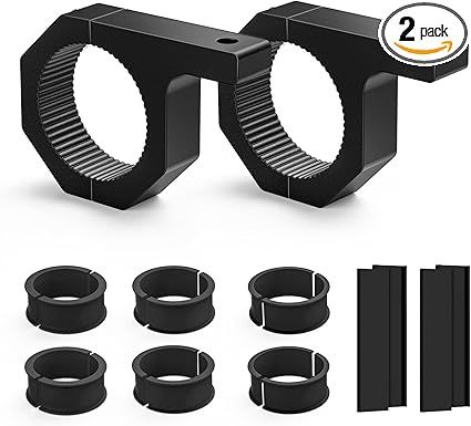 NILIGHT 2PK MOUNTING BRACKET KIT FOR BULL BAR ROLL CAGE ROOF RACK