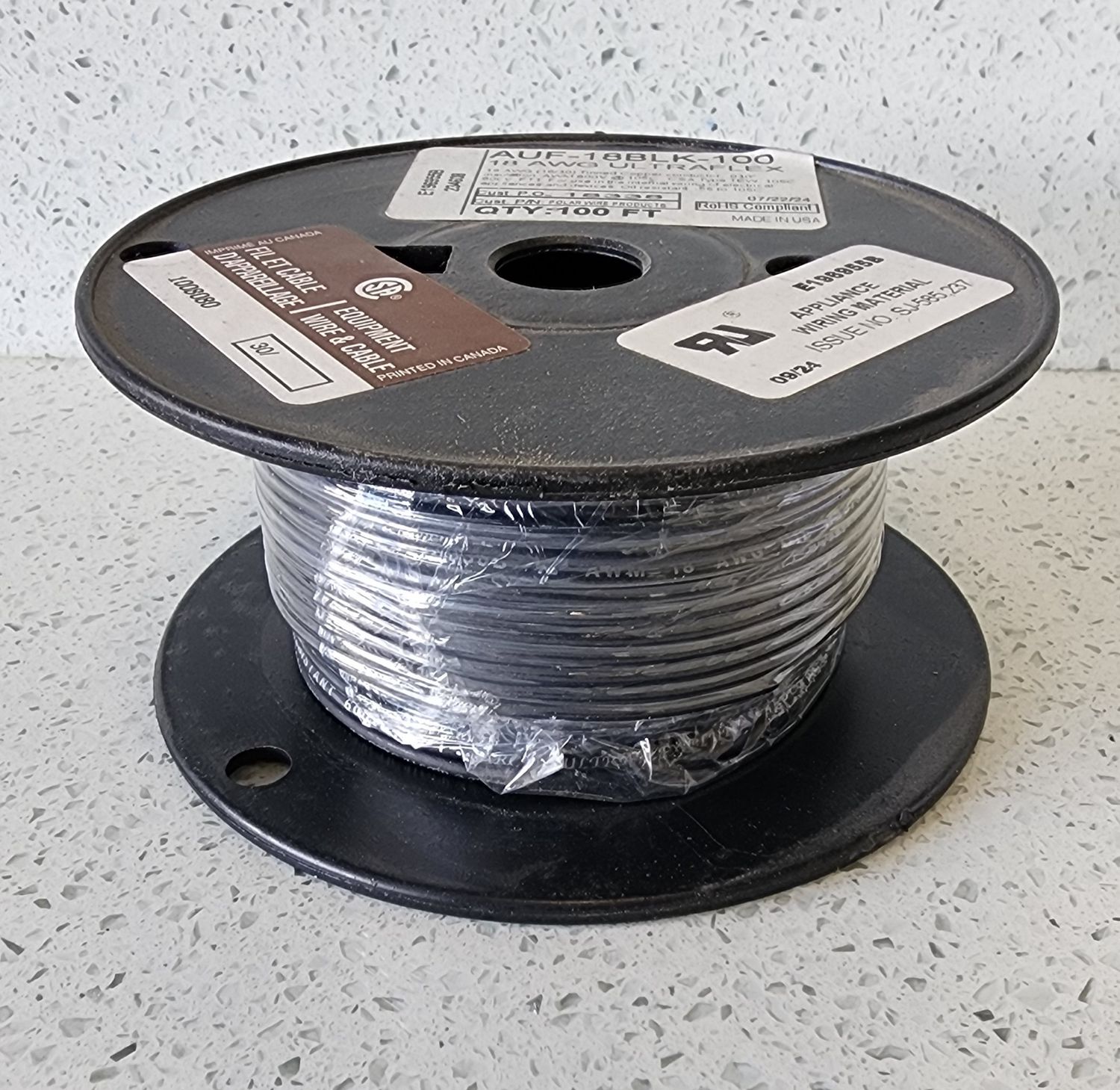 ARCTIC ULTRAFLEX 18GA BLK 100FT