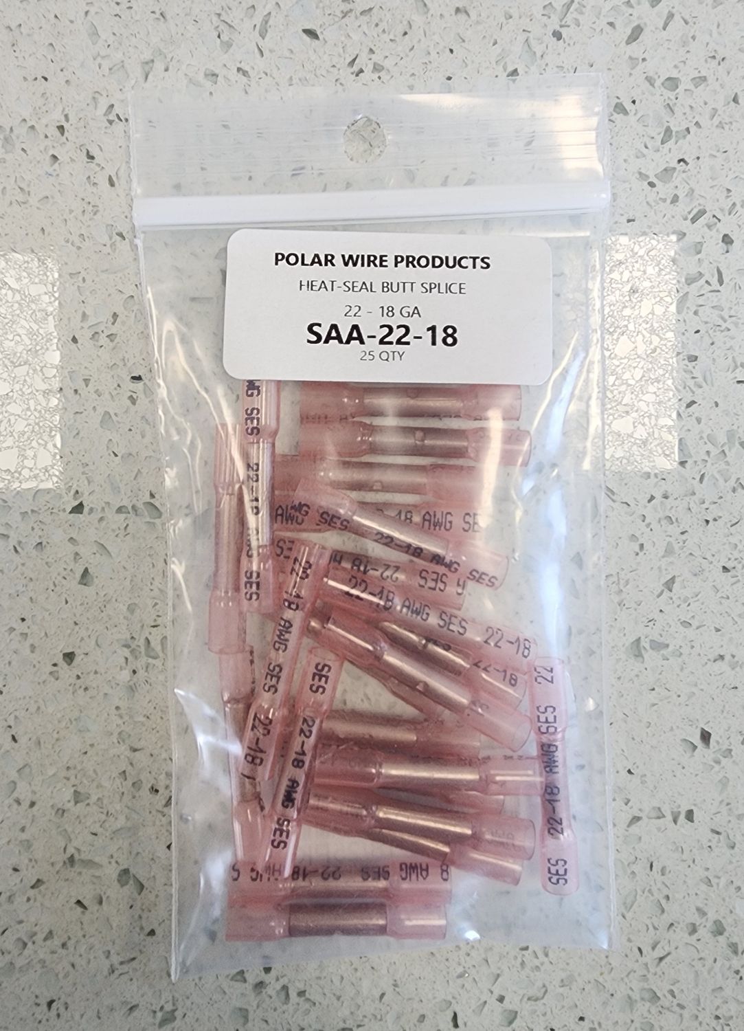 HEAT-SEAL BUTT 22-18 25PK
