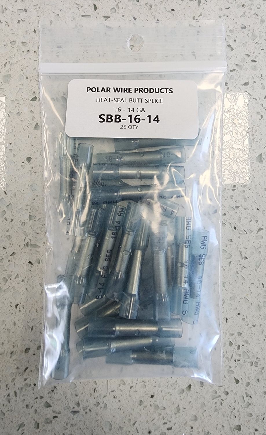 HEAT-SEAL BUTT 16-14 25PK