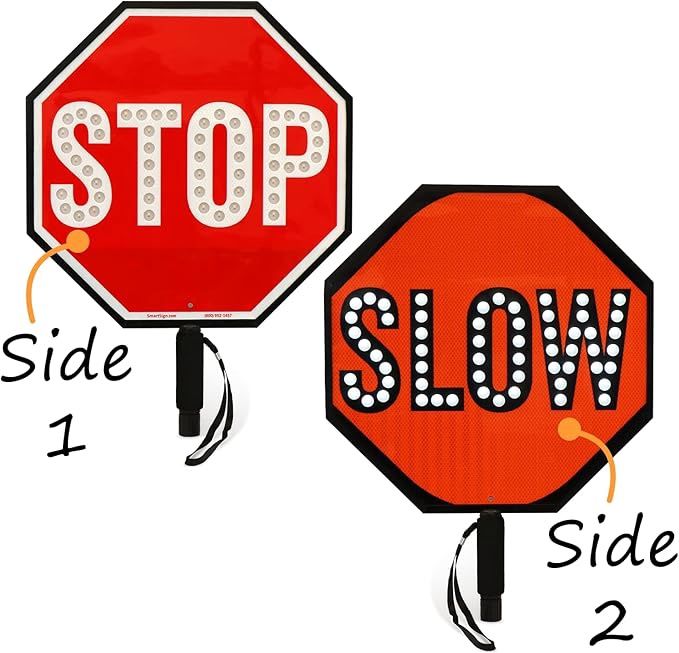 SMARTSIGN LED STOP/SLOW PADDLE