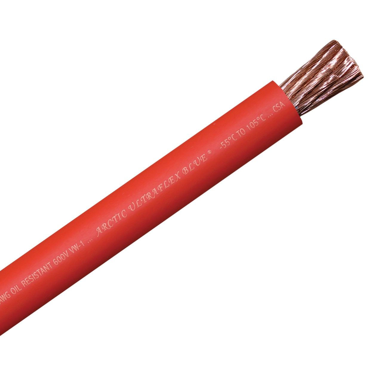 ARCTIC ULTRAFLEX 1/0 RED PER FOOT