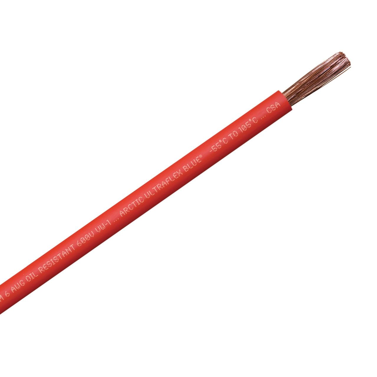 ARCTIC ULTRAFLEX 6GA RED PER FOOT