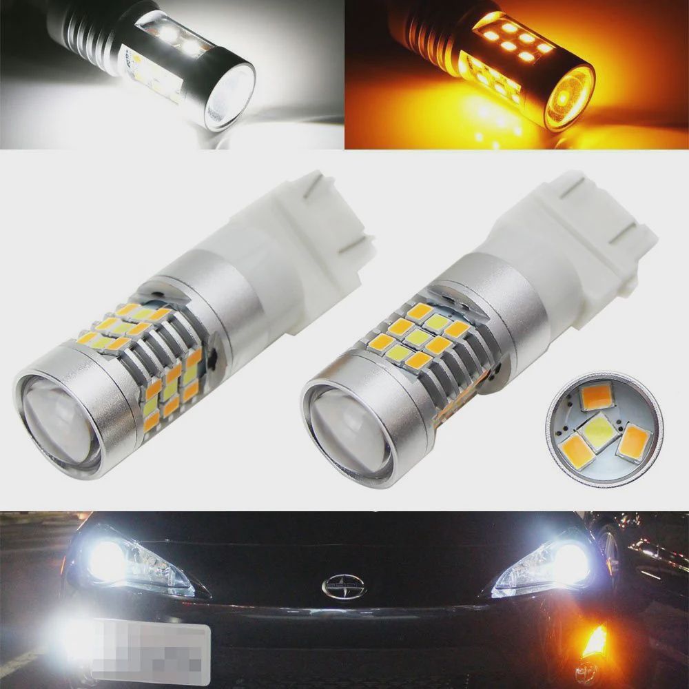 RACE SPORT HIGH POWER WHITE/AMBER LED 3157 BLUB