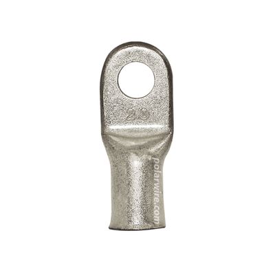 EYELET LUG 2/0 3/8&quot; STUD PLATED COPPER