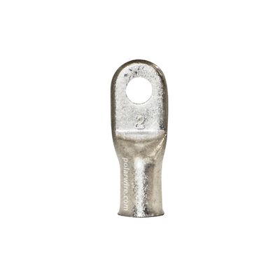 EYELET LUG 2GA 1/4&quot; STUD PLATED COPPER