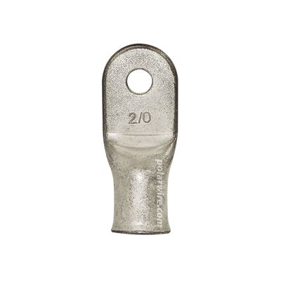 EYELET LUG 2/0 1/4&quot; STUD PLATED COPPER