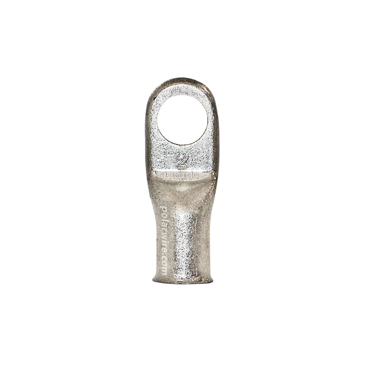 EYELET LUG 2GA 3/8&quot; STUD PLATED COPPER