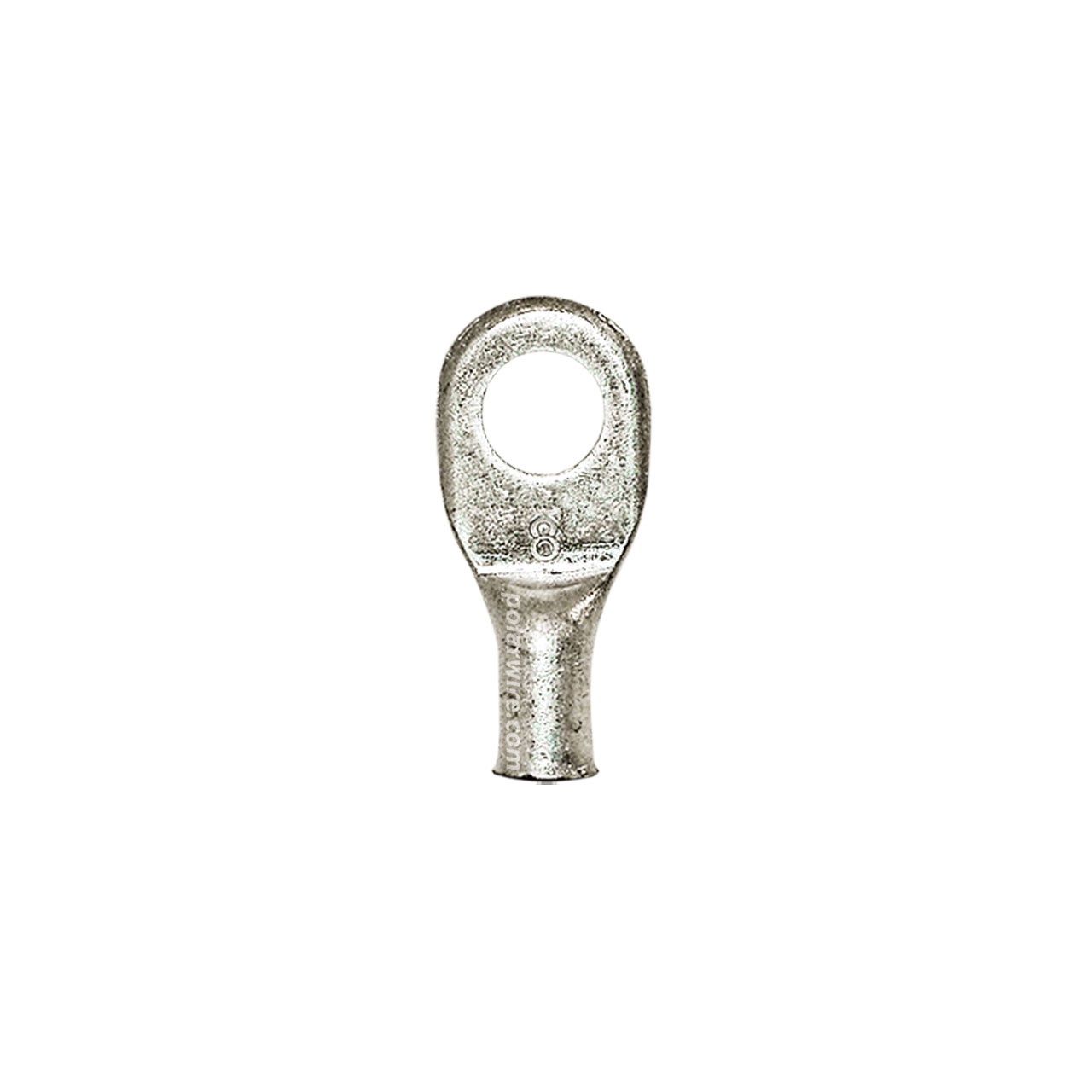 EYELET LUG 8GA 5/16&quot; STUD PLATED COPPER