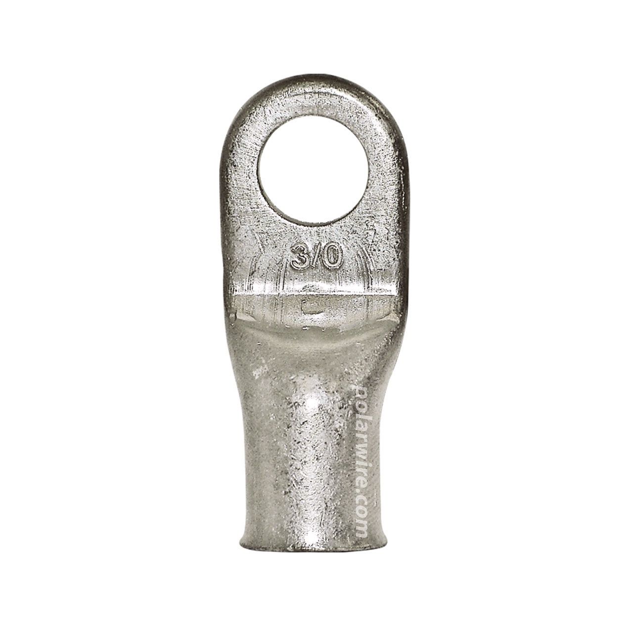 EYELET LUG 3/0 1/2&quot; STUD PLATED COPPER