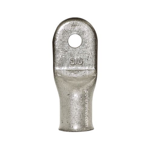 EYELET LUG 3/0 1/4&quot; STUD PLATED COPPER