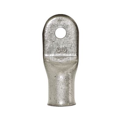EYELET LUG 3/0 1/4&quot; STUD PLATED COPPER