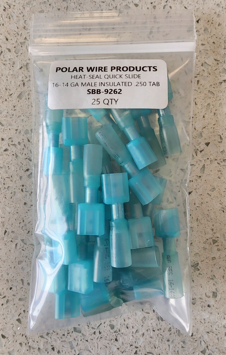 HEAT-SEAL QUICK SLIDE 16-14 GA MALE INSULATED 25PK