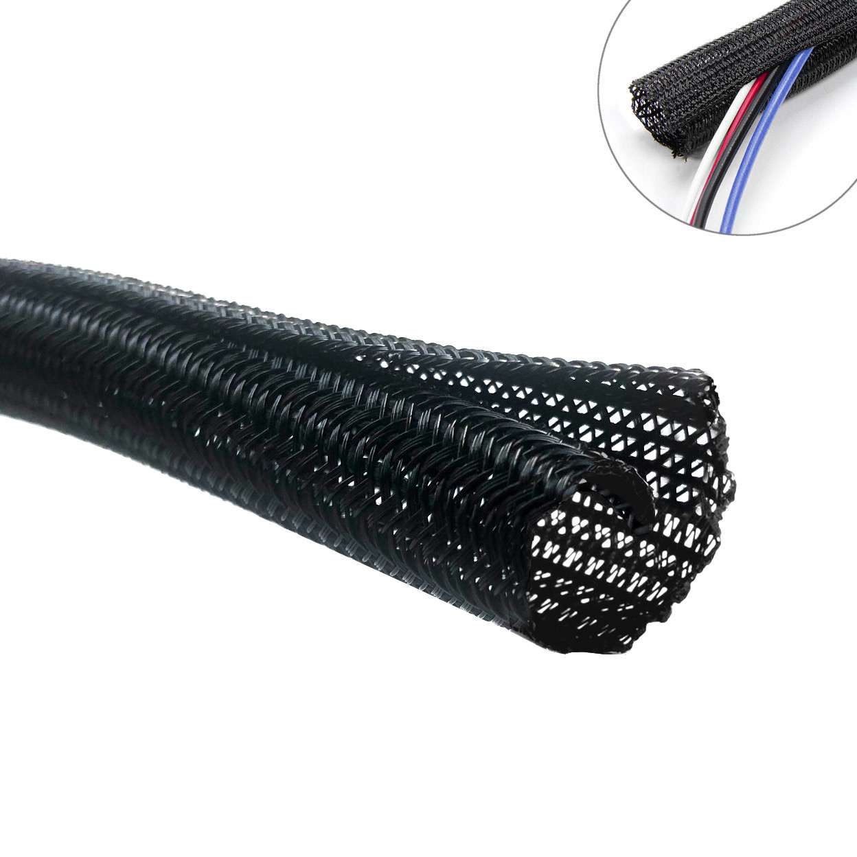 Braided Split Loom 1/2" (PER FT)