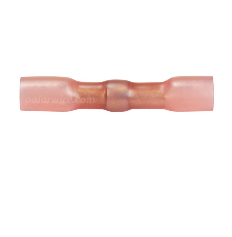 CRIMP &amp; SOLDER TERMINALS HEAT SEAL BUTT 20-18 GA SEAMLESS/ 25 PK