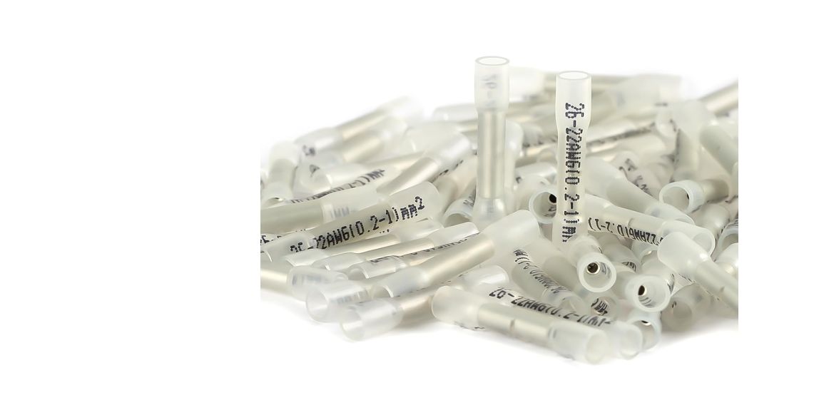 26-24 Awg Heat Shrink Butt Connectors 25 QTY