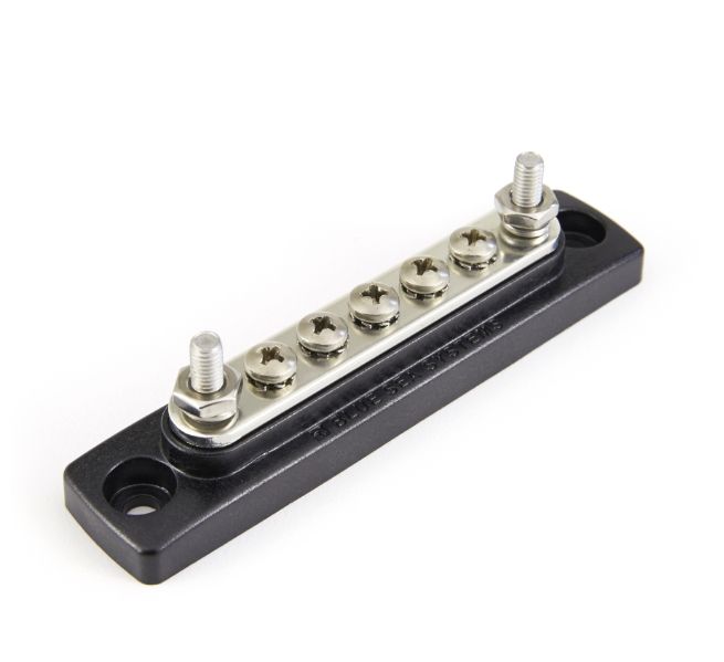 BLUE SEA SYSTEMS 2304 Mini BusBar 5 Gang, 100A, 10-32 Stud