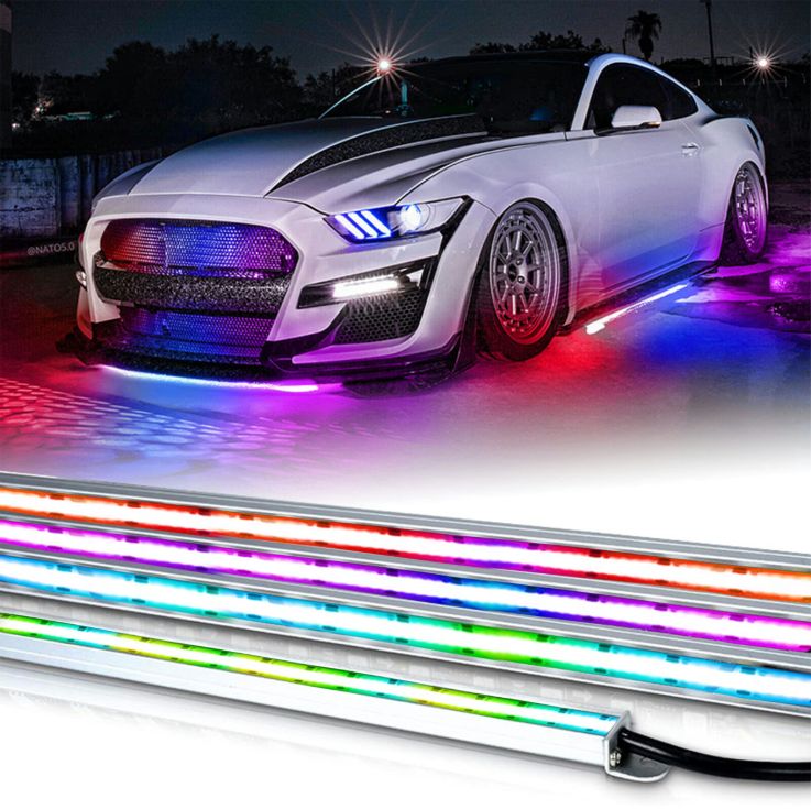 COLORTRAIL HD Aluminum Channel RGBW LED Underbody Vehicle Kit with ENLIGHT10 APP Full Control + Horizon Connectivity-RSCUKIT10