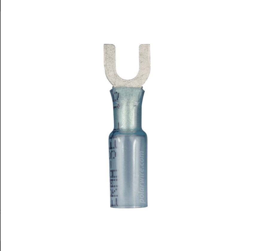 Heat-Seal Spade Terminal 16-14 GA #8-10 Stud-25QTY