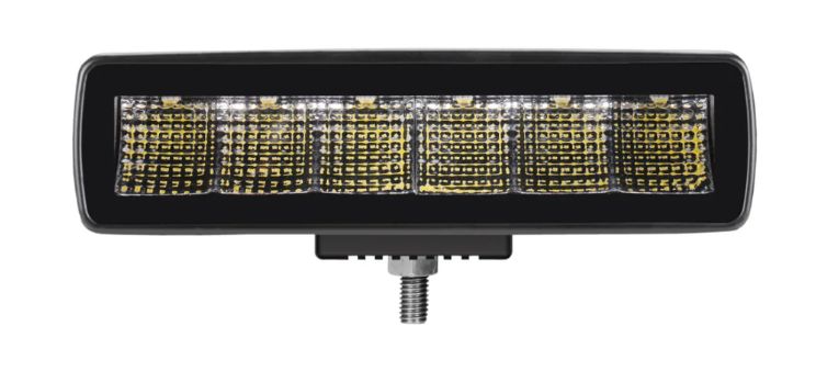 NR 6&quot; Jet Black Series Flood Beam Compact Light Bar