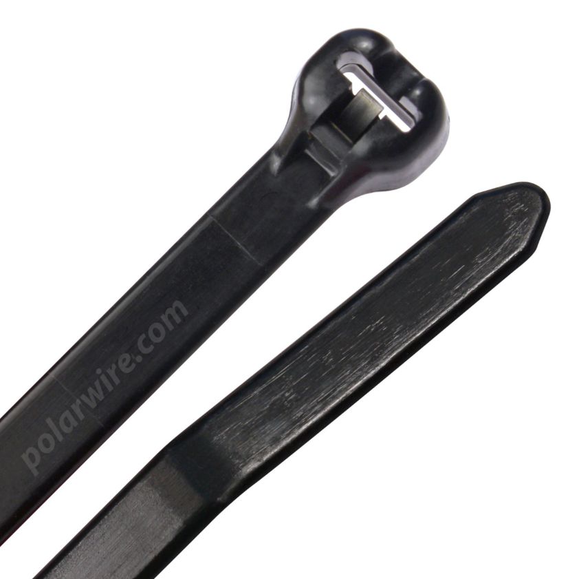 15.1" Black Cable Tie 100 QTY