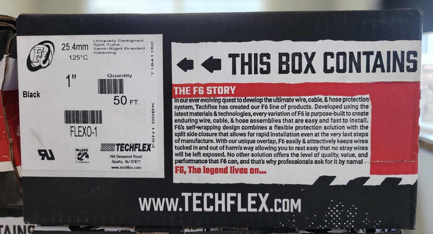 Braided Split Loom 1" (50FT box)