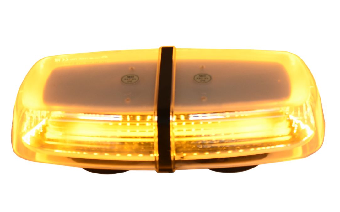 12″ SAE/DOT Class 1 Amber Beacon Bar with Clear Cover