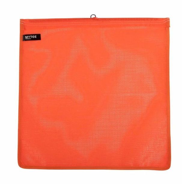 PVC Orange Mesh Safety Flag W/ Wire