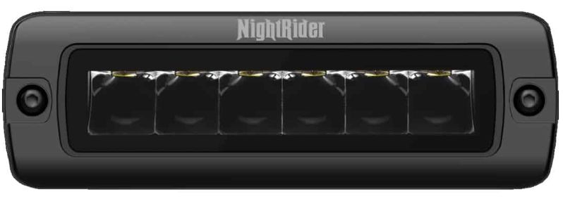 NR 6″ Jet Black Inset Flush Mount Light Bar – 30W Spot