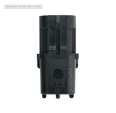 Weather Pack 2 Pin Male Shroud Housing