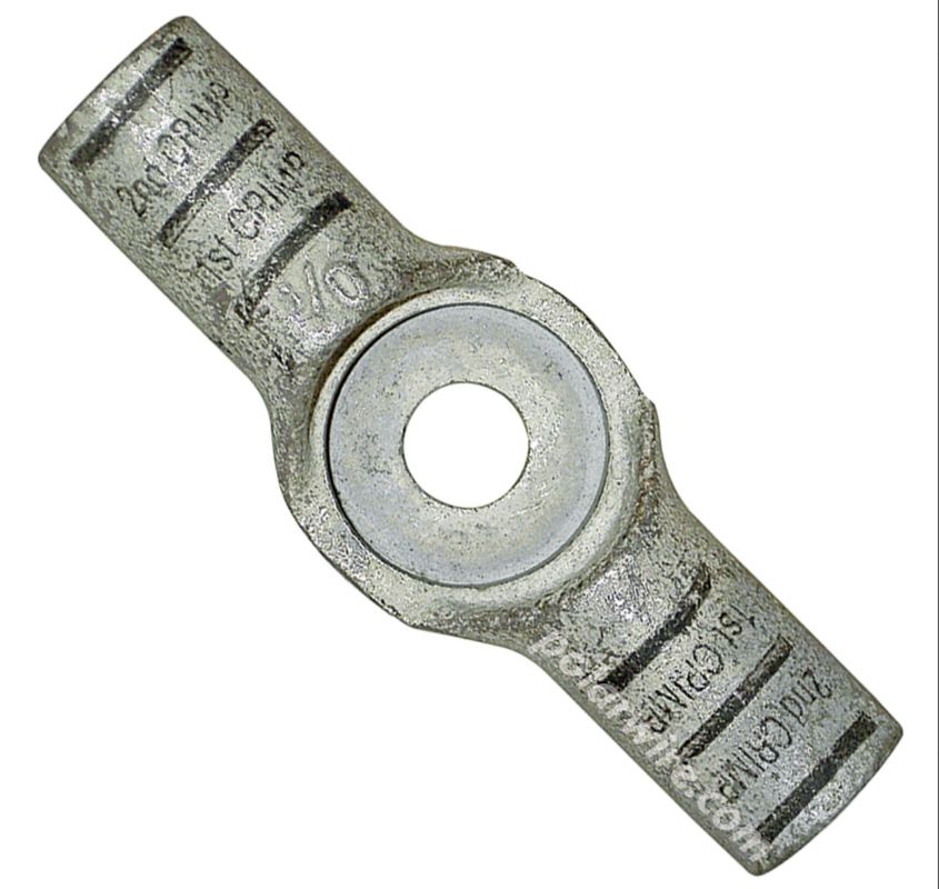 1/0 GA Side Mount Splice Terminal, Die Color Code BLK