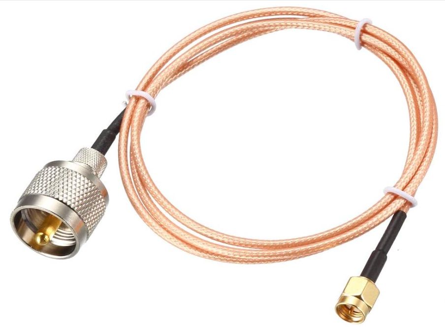 Handheld Antenna Conversion Male to PL259 UHF Male to RG316 Coaxial Cable