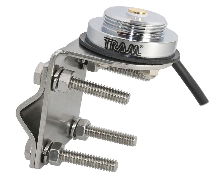 NMO Mirror Mount Single Groove W/ 17-FT. Coaxial Cable and PL-259 Connector