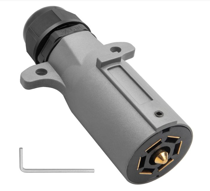 7 Way Round RV-Trailer Plug