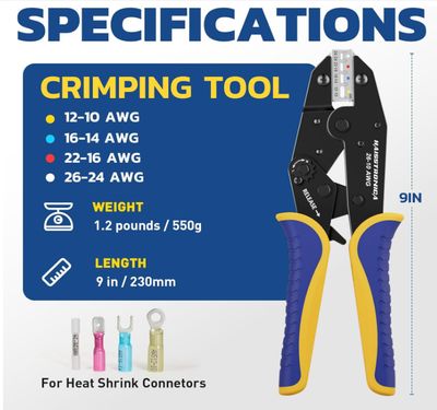Haisstronica Crimping Tool For Insulated  Connectors