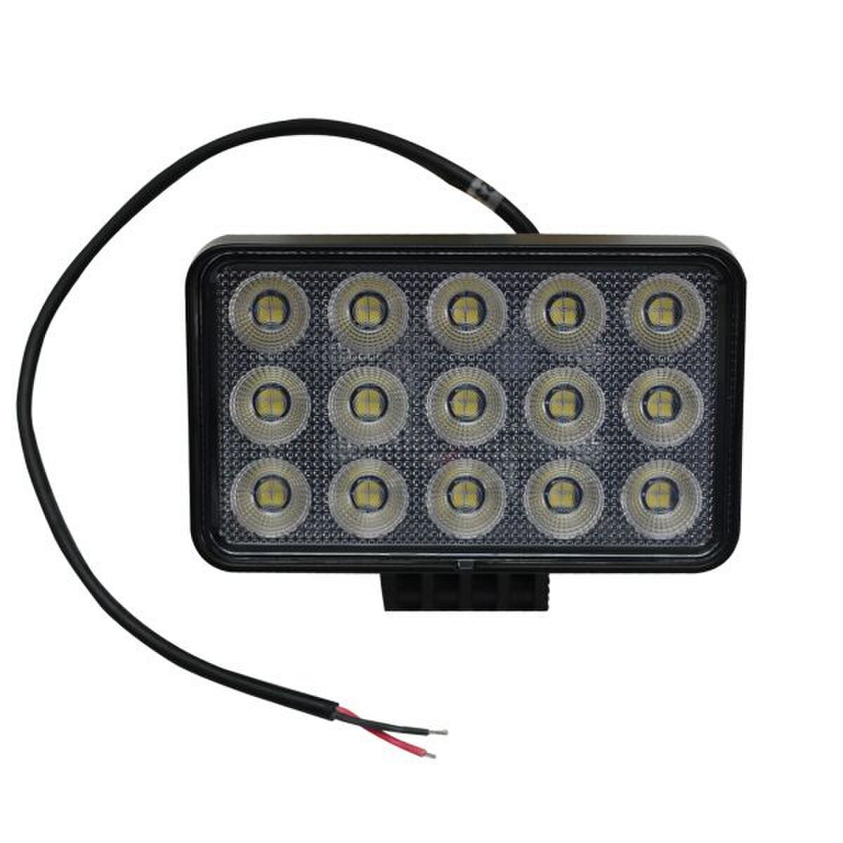 RS 60-Watt Rectangle IQ Series Auxiliary LED Flood Beam Light - Industrial Grade Quadruplex Optical System